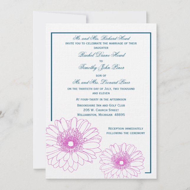 Orden de Personalizado de invitación de piner (Anverso)