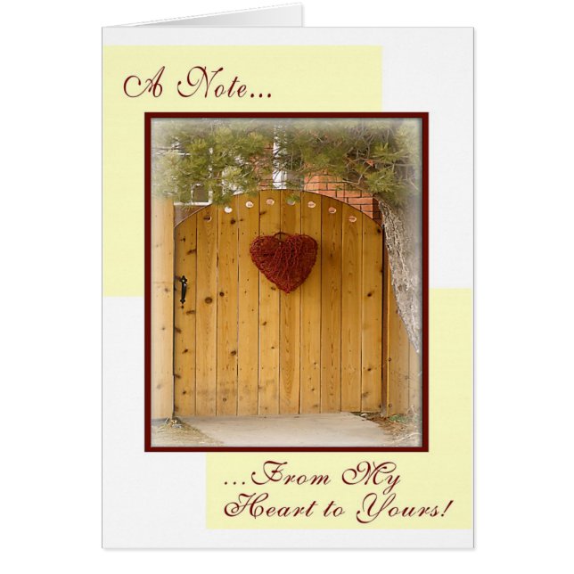 Orden de personalizado: De mi corazón al tuyo (Frente)