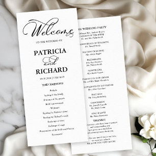 Orden de Servicio de la Ceremonia de Boda Programa