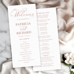 Orden de Servicio de la Ceremonia de Boda Programa