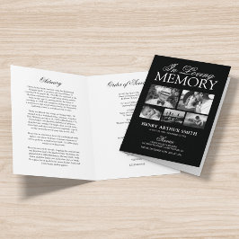 Orden de servicio por Obituario Funeral 5 Programa