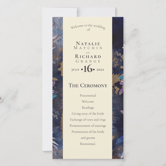 Orden de servicio, programa Romántico (Anverso)