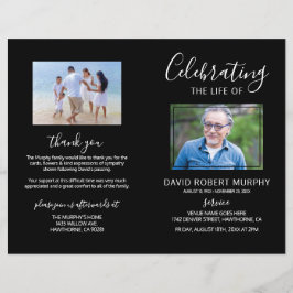 Orden funeral de servicio | Programa conmemorativo