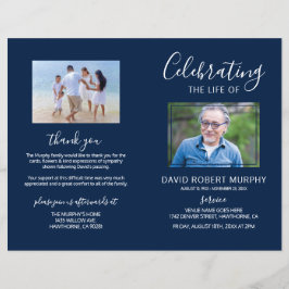 Orden funeral de servicio | Programa conmemorativo