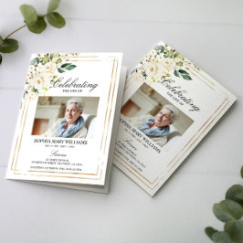 Orden funeral de servicio | Programa Floral Memori