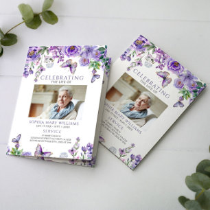 Orden funeral de servicio   Programa Floral Memori