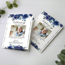 Orden funeral de servicio | Programa Floral Memori