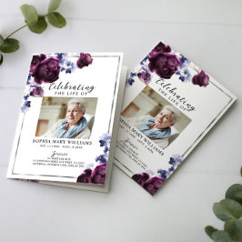 Orden funeral de servicio | Programa Floral Memori