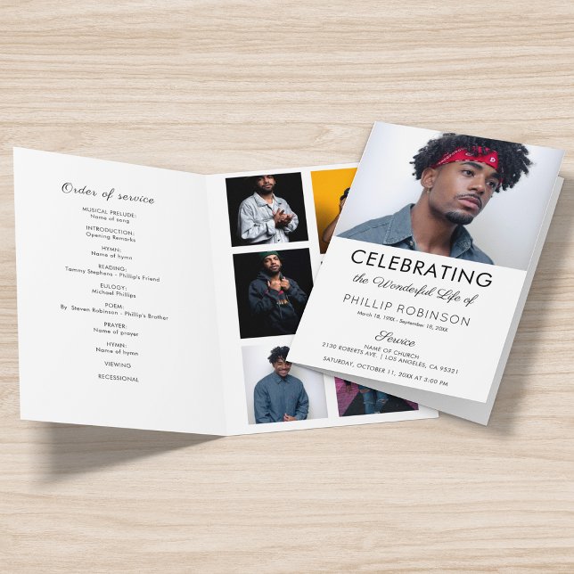 Orden Funeral De Servicio | Programa Memorial (Subido por el creador)