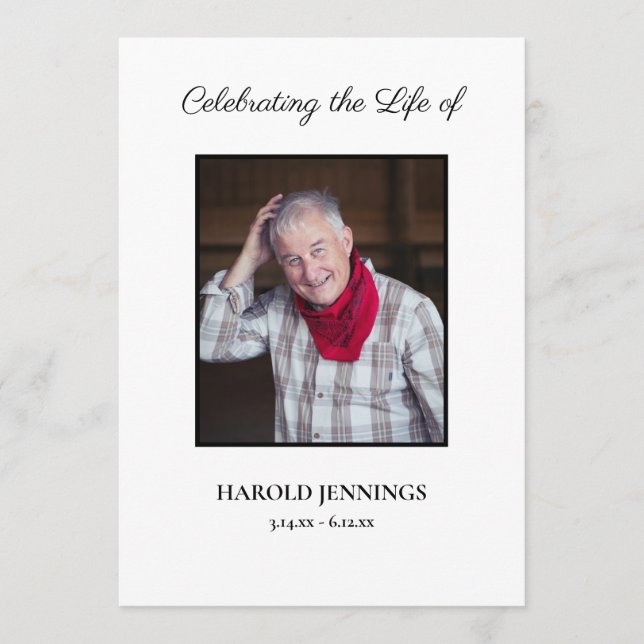 Orden Obituaria Mínima del Servicio del Programa F (Anverso)