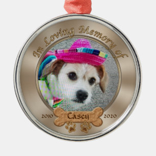 Orden Personalizado En El Ornamento De Perro De Me