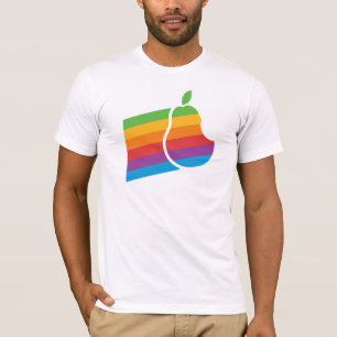 Ordenador de la pera - camisa retra de la parodia