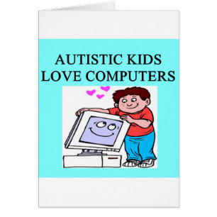ordenadores autísticos del amor de los niños del