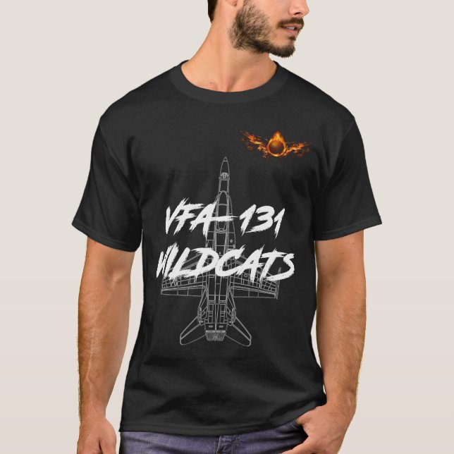 ORDENANZA DE AVIACIÓN DE Camisetas VFA-131 WILDCAT (Anverso)
