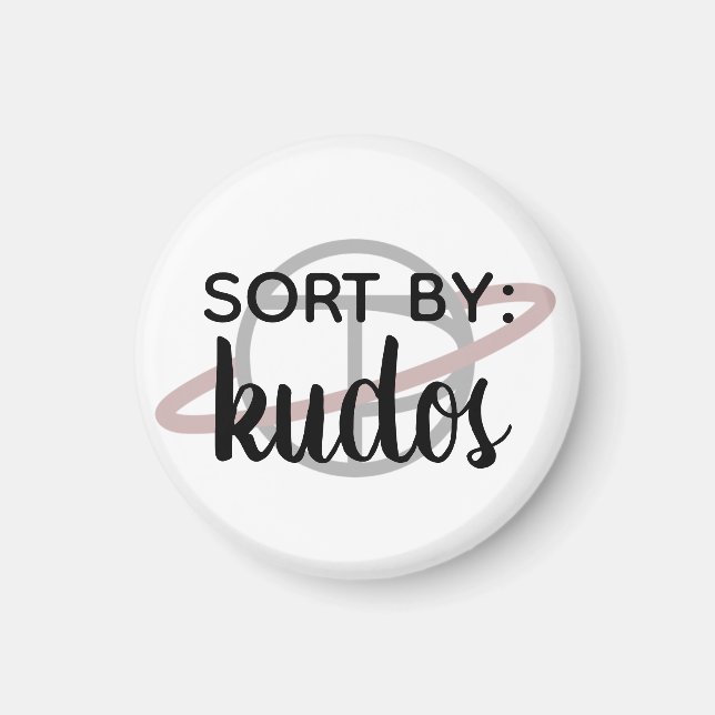 "Ordenar por: Kudos" pequeño imán