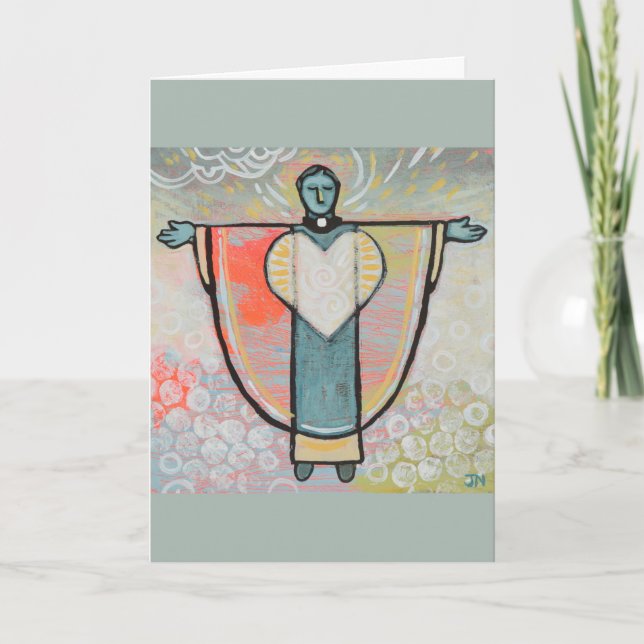 Órdenes sagradas, tarjeta de ordenación de sacerdo (Anverso)