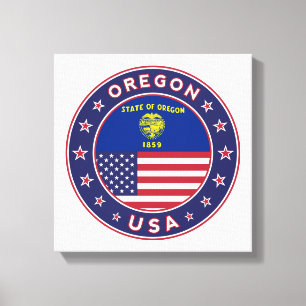 Oregon, Estados Unidos, Oregon poster, lienzo