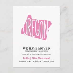 OREGON Hemos movido nueva dirección Nueva postal r