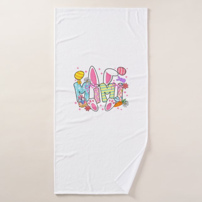 Orejas de conejo de Pascua Mimi Lazo Coquette Cone (Toalla de baño)