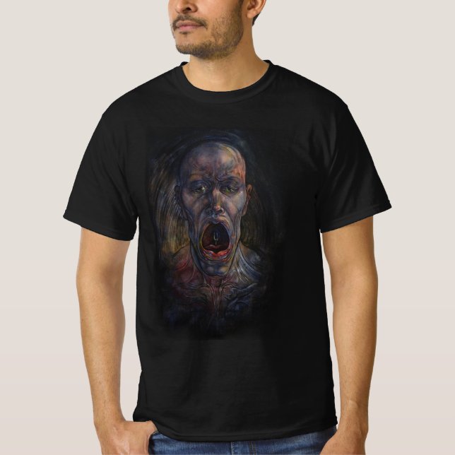 Orfeo en la camiseta con gritos del inframundo (Anverso)