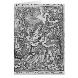 Orfeo que juega música