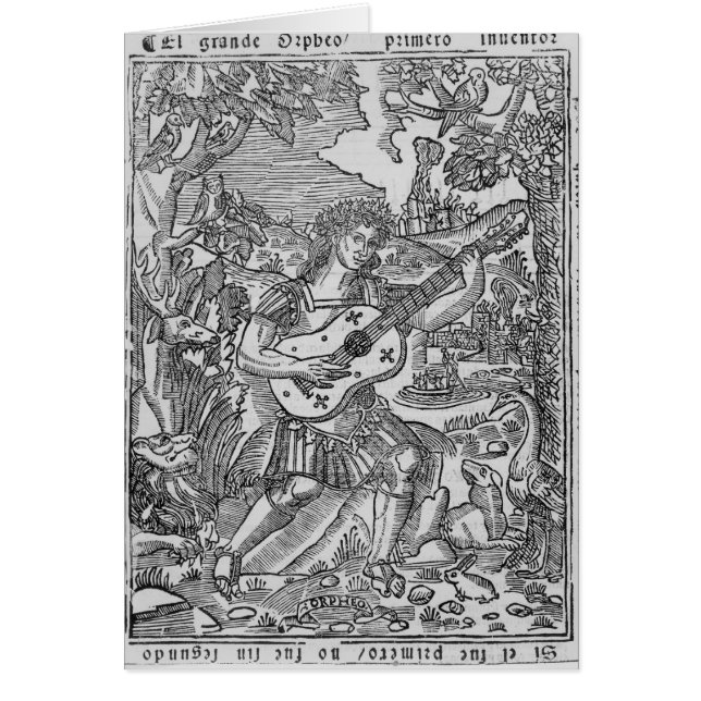 Orfeo que juega música (Frente)