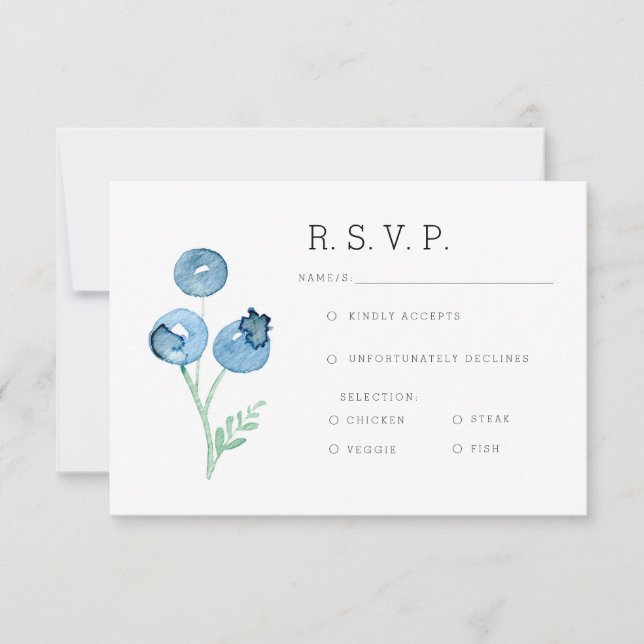 Orgánico Blueberry Trio Watercolor RSVP (Anverso)