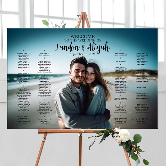 organigrama del boda con elegante diseño fotográfi (Subido por el creador)