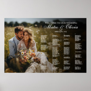 organigrama del boda con foto alfabética