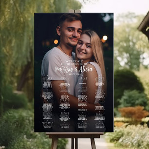 organigrama del boda con foto alfabética