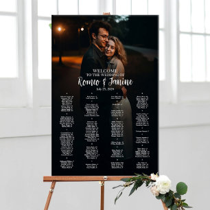 organigrama del boda con foto alfabética