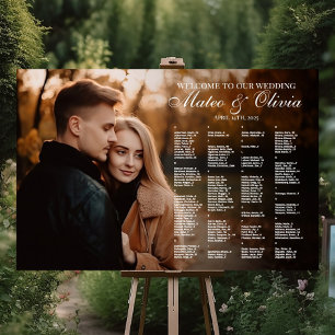 organigrama del boda con foto alfabética