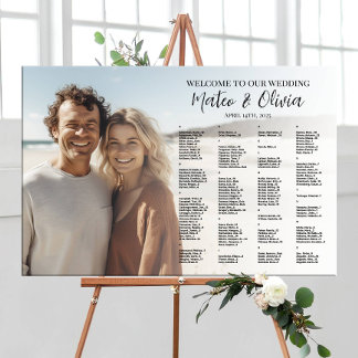 organigrama del boda con foto alfabética