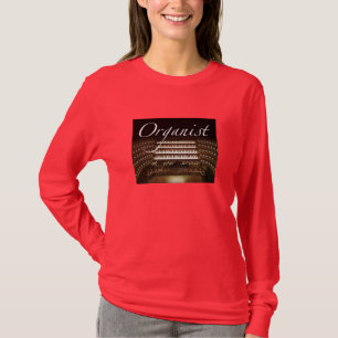 Organista a su servicio camiseta para damas
