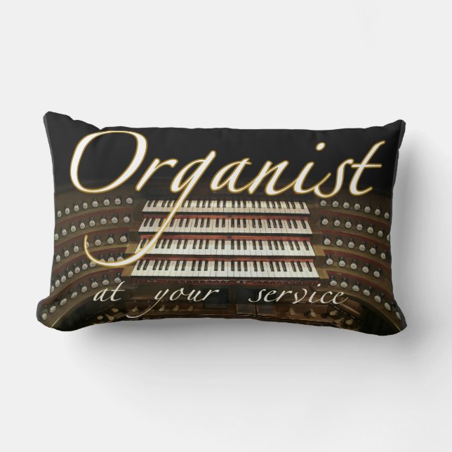 Organista en su almohada del lumbar del servicio (Anverso)