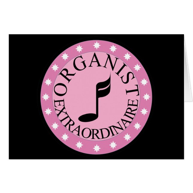 Organista rosado Extraordinaire (Anverso (Horizontal))