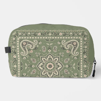 Organizador de Bolsa de Bandana Verde Salvia Paisl