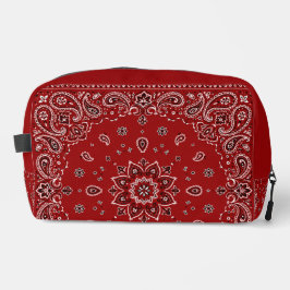 Organizador de Bolsa de Paisley Bandana Rojo