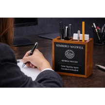 Organizador de escritorio de notaría personalizado
