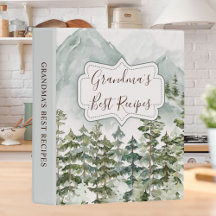 Organizador de libros de cocina de recetas de las