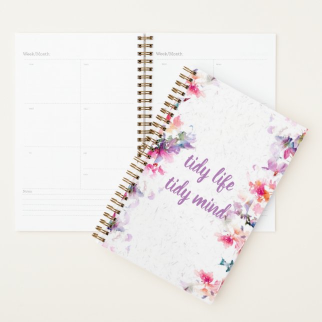Organizador de Planner Floral (Demostración)