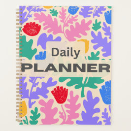 Organizador Diario de Patrón Artístico Vibrante
