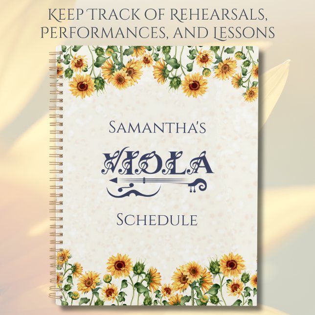 Organizador estudiantil de orquesta floral para vi (The perfect tool for keeping track of rehearsals, performances, and practice sessions)