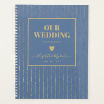 ORGANIZAR PLANIFICADOR DE BODA - ORO azul Dusty