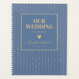 ORGANIZAR PLANIFICADOR DE BODA - ORO azul Dusty