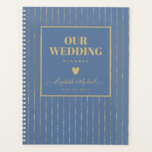 ORGANIZAR PLANIFICADOR DE BODA - ORO azul Dusty