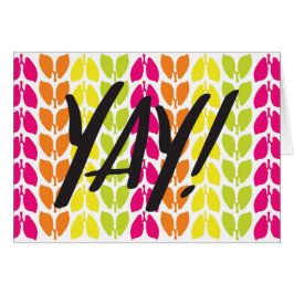 Órgano Pulmones |  Tarjeta de Felicitación Yay