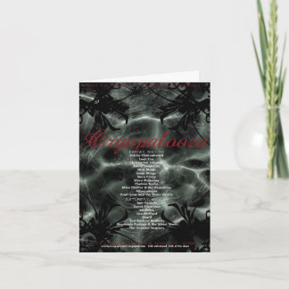 . Orgapalooza - tarjeta de nota