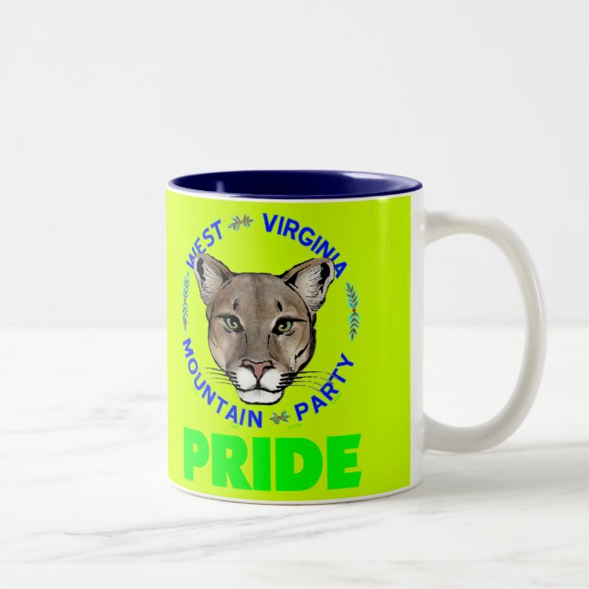 "Orgullo" 15oz del fiesta de la montaña. taza (Derecha)