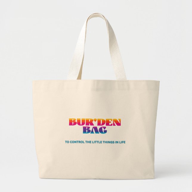 ORGULLO ARCOÍRIS  ALGODÓN NATURAL  BOLSA BUR'DEN L (Frente)